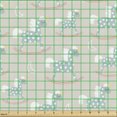 thumbnail image 2 of Ambesonne Cartoon Fabric by the Yard Upholstery, Rocker Horse, 3 Yards, Multicolor, 2 of 5