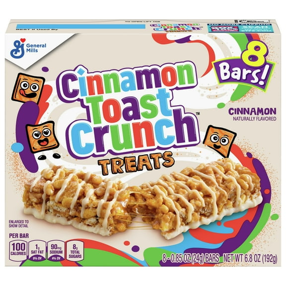 3 Pack of General Mills Cinnamon Toast Crunch Treat Bars - 8 ct (Packaging Varies)