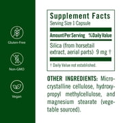 Flora FloraSil - Silica Supplement with Horsetail Extract for Healthy Hair, Skin, and Nails* - Supports Collagen Formation, 90 Veg Capsules