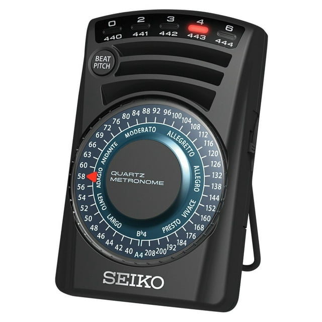 Metrónomo Seiko SQ60, 2 tonos, tempo 40-208 bpm