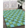 thumbnail image 2 of Ahgly Company Indoor Rectangle Patterned Turquoise Green Area Rugs, 4' x 6', 2 of 6
