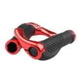thumbnail image 1 of koolsoo 1Pair Bike Grip Mountain Handle Handlebar Soft Rubber Bar End Red, 1 of 8