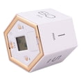 thumbnail image 4 of Temporizador Hex Flip Ticfox con función de alarma silenciosa y pantalla LCD blanco, 4 of 14