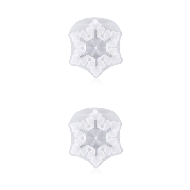 Moldes de copo de nieve Kearding silicona DIY decoración regalo resina suave
