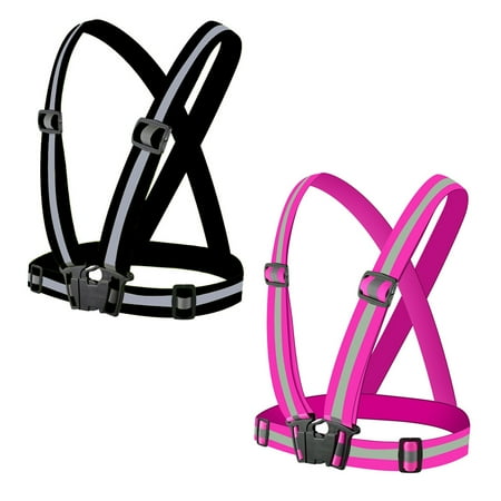 

Reflective Vest (2 Pack) | Lightweight Adjustable & Elastic Safety Vest