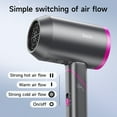 thumbnail image 5 of HOCO Ionic Hairdryer for Hair Care,Powerful Hot/Cool Wind Blow Dryer,Foldable Handle with 360� Rotating Air Nozzle for Home Salon Travel, 5 of 8