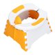 thumbnail image 2 of Inodoro plegable para niños pequeños con bolsa de limpieza, orinal portátil para bebé, silla para interior y exterior, almohadilla dura naranja, 2 of 5