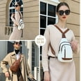 thumbnail image 2 of Sling Bag Crossbody Backpack - 2 in 1 Leather Cross Body Bag Fanny Pack with 2 Removable Straps, 2 of 9