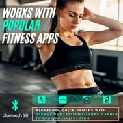 Powr Labs Bluetooth Heart Rate Monitor Chest Strap | ANT+ Heart Rate Monitor Works with Strava Garmin Wahoo Polar Peloton iFit Apps