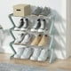 thumbnail image 1 of Zapatero, estantería de almacenamiento, fácil de montar, multicapa, plegable, estructura metálica, diseño de 2 niveles, para dormitorio, solución de almacenamiento de zapatos, ahorra, 1 of 8