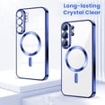 thumbnail image 6 of Entronix Magnetic Clear Case for Galaxy S26 Ultra, Flexible TPU Cover with Camera Lens Protector, Blue, 6 of 6