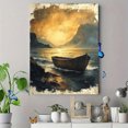 thumbnail image 4 of Qisvanset 12x16 Inch Psalm Coastal Landscape Canvas Wall Art, Vintage Bible Verse Housewarming Faith Home Gift, 4 of 8