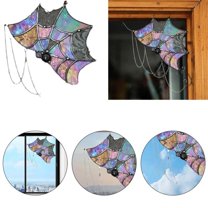 Halloween Decor - Party Balloon - Halloween Spider Web Door Top - Door Topper Halloween Door Corner Sign Stained Glass Window Wall Hanging Halloween Atmosphere Enhancement Decoration