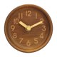 thumbnail image 1 of Reloj despertador creativo de madera maciza Reloj de mesa pequeño silencioso con aguja de madera de moda Reloj de registro, 1 of 6