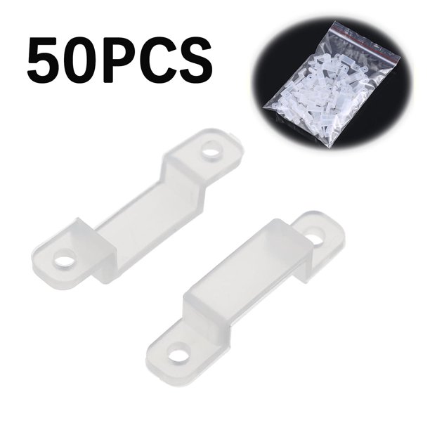 Strip Light Clips For Fixing LED Strip Lights Translucent Fastener