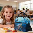 thumbnail image 4 of DISNIMO Kids Backpack for Girls Boys, Sea Turtle Printed 3 Pcs School Backpack with Lunch Box & Pencil Case, 17 Inch Lightweight School Bookbag Travel Daypack, 4 of 7