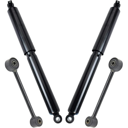 Detroit Axle - Rear Shock Absorbers + Sway Bars Replacement for Chevrolet Blazer GMC Jimmy Oldsmobile Bravada [4-Door Models] - 4pc Set Fits select: 2001 GMC JIMMY LUXURY