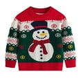 thumbnail image 1 of Zshosam Chandails de Noël pour Enfants Garçons Chandail à Col Rond Chandail pour Enfants Manches Longues Chandails Tricotés Taille 5T 6T,(Rouge 5-6 Ans), 1 of 7
