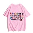 thumbnail image 3 of Nueva camiseta Harajuku con alfabeto de moda de verano 2024 para niños, ropa para niñas, camisetas con estampado de dibujos animados, ropa para niños, 3 of 5