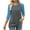 Gray, variant on YHAJDS Womens 3/4 Sleeves Tops Color Raglan Sleeve Round Neck Spring Summer T Shirt