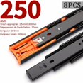 thumbnail image 2 of Full Extension, Soft Close, Shock Absorbing, 35kg Capacity 250mm Ball Bearing Drawer Slides, 8-Pack, 2 of 5