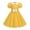 Yellow, variant on HTQWLP 1950s Vintage Polka Dot Dresses for Girls, Vintage Peter Pan Collar Puff Sleeve Party Dress with Bow, Audrey Hepburn Rockabilly 50's Style Themed Party Outfits - Pink L