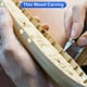 thumbnail image 5 of Cuchillo de utilidad de precisión Uxcell de 10 piezas Exacto para tallar manualidades en azul, 5 of 6