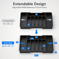 thumbnail image 4 of Expandable Silverware Drawer Organizer, Adjustable Utensil Tray with 8 Compartments, Kitchen Utensil Drawer Organizer, Silverware Holder for Kitchen Flatware, Knives, and Cooking Tools, 4 of 7
