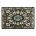 thumbnail image 3 of WOBOGO Traditional Boho Pattern Carpet Non-Slip Rugs Soft Doormat 60×39in Living Dining Room Bedroom Decorative, 3 of 7