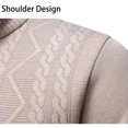 thumbnail image 3 of ZUKMRJPC Men's Quarter Zip Sweaters Long Sleeve Slim Fit Vintage Pullover Sweater Warm Stand Collar Knit Tops Business or Casual Wear, 3 of 7