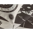 thumbnail image 4 of Ambesonne Constellation Quilted Bedspread Set 3 Pcs, Zodiac Sun Moon, King Size, Dark Brown Cream, 4 of 5