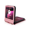 thumbnail image 3 of ELEHOLD Motorola Razr 40 Ultra Wallet Crossbody Case, Premium PU Leather Cards Holder Shockproof Protective Adjustable Shoulder Strap Leather Phone Case for Motorola Razr 40 Ultra - Pink, 3 of 8