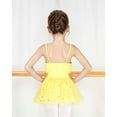 thumbnail image 5 of Girls Ballet Dance Dress, Toddler Leotards Shiny Ballet Tutu Skirt Bright Yellow 2-10T, 5 of 7