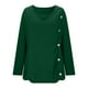thumbnail image 5 of Sudadera corta,Blusa informal de manga larga con cuello en V para mujer, talla grande, con botones, de poliéster, ideal para el hogar, sopatenor, 5 of 9