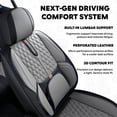 thumbnail image 4 of for Toyota Yaris 2015 Full Set Seat Covers Leather Seat Covers Interior Protection Tailored Fit Padded Support Armrest Compatible, Only 4 Door, 4 of 10