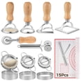 thumbnail image 1 of Dumpling Maker Kit Set, 15 PCS Empanadas Press, Ravioli Cutter, Pasta Cutter Wheel And Baking Mat For Ravioli, Stainless Sharp Dumpling Making Tool, 1 of 8