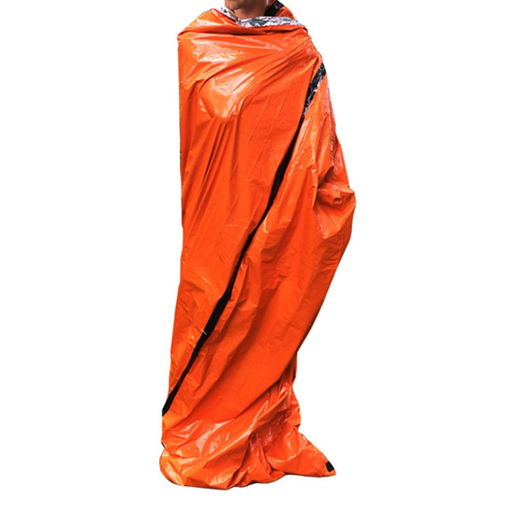 4Pcs Survival Sleeping Bag Camping Thermal Sack Blanket Waterproof Lightweight