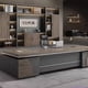 thumbnail image 4 of Executive Tables Office Desk Meeting Standing Work Conference Mainstays Wooden Office Desk Storage Meuble Bureau Accessories My Lux Decor Round, 4 of 14