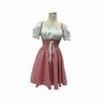 thumbnail image 4 of QHFBli Womens Oktobertfest Dirndl 2 Piece Authentic Dirndl for Bavarian Carnival Oktoberfest Dress German Trachten Dirndl, 4 of 7