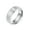 Silver, variant on Men's Stainless Steel Brushed Matte Ring 8mm Wedding Band Comfort Fit Silver Size 10