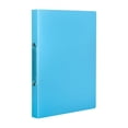 thumbnail image 2 of 2 Ring Binder, 1 Inch Binders 2 Ring, Flexible Binder For Home Office Supplies, Plastic Ring Binder, Cute 1" Binder, Thin Binder, Round Rings, Classroom Must Haves Blue, 2 of 6