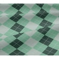 thumbnail image 4 of oneOone Cotton Jersey Mint Green Fabric Argyle Check Diy Clothing Quilting Fabric Print Fabric By Yard 58 Inches Wide, 4 of 4