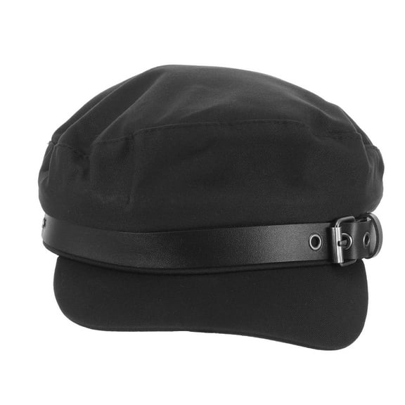 HONITANO Black Leather Beret 1Pack for Women Casual Beret with Decorative Effect for Travel Work