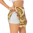 thumbnail image 3 of Lsque Hot Dogs Printed Women's Running Shorts with Liner Pockets,Elastic Quick Dry Workout Athletic Gym Yoga Shorts,Womens High Waist Shorts-Large, 3 of 9
