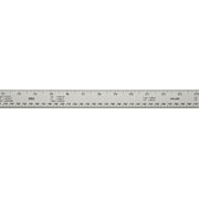 Kapro 306-36 36 In. Aluminum Ruler With Conversion Tables With English & Metric Graduations 0.06