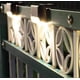 thumbnail image 3 of Paquete de 4 luces solares para escaleras, luces LED impermeables para vallas solares para escaleras (carcasa marrón - luz blanca) JAMW Sencillez, 3 of 5