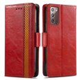 thumbnail image 3 of Case for Samsung Galaxy Note 20 5G Cover Leather Wallet Folio Case Book Design Flip Magnetic Closure - Red, 3 of 5