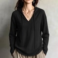 thumbnail image 2 of Hooded Sweatshirts for Women Casual Drawstring Solid Color Loose Fit Long Sleeve Casual Pullover Fall and Winter Hoodies, 2 of 9
