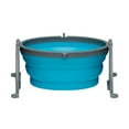thumbnail image 1 of Loving Pets 842982079878 Bella Roma Travel Dog Bowl, Blue - Large, 1 of 1