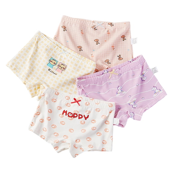 Emitonse Girl Without Underwear Baby Clothes For Girls Fashion Childrens Underwear Girls Briefs Four Corner Briefs Triangle Briefs Baby Girls Childrens Cotton Shorts Pure Cotton Underwear Purple,3XL